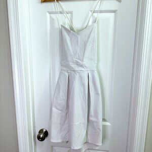 White Strappy Open-back Mini Dress